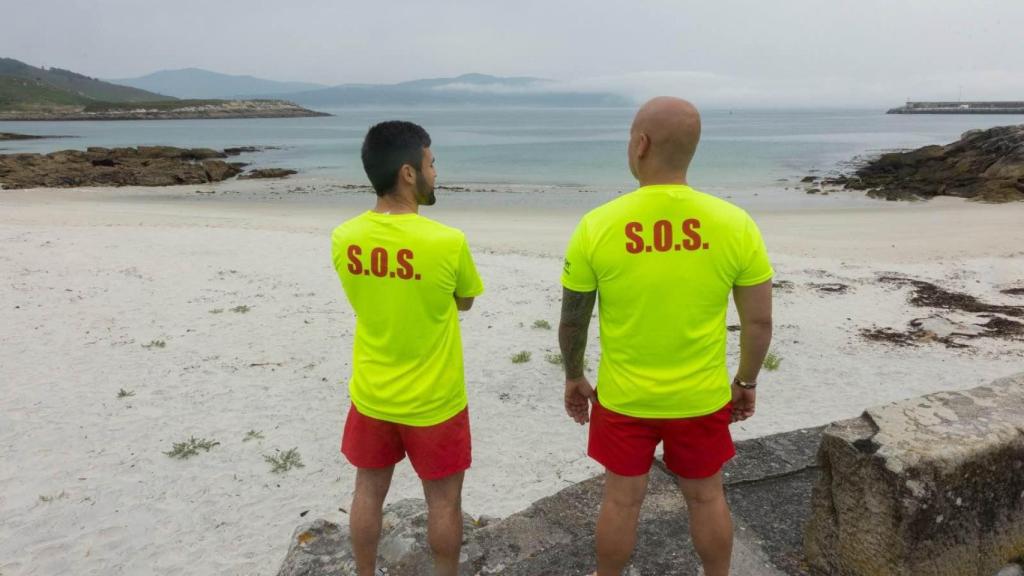 Equipo de salvamento de Ponteceso (A Coruña).