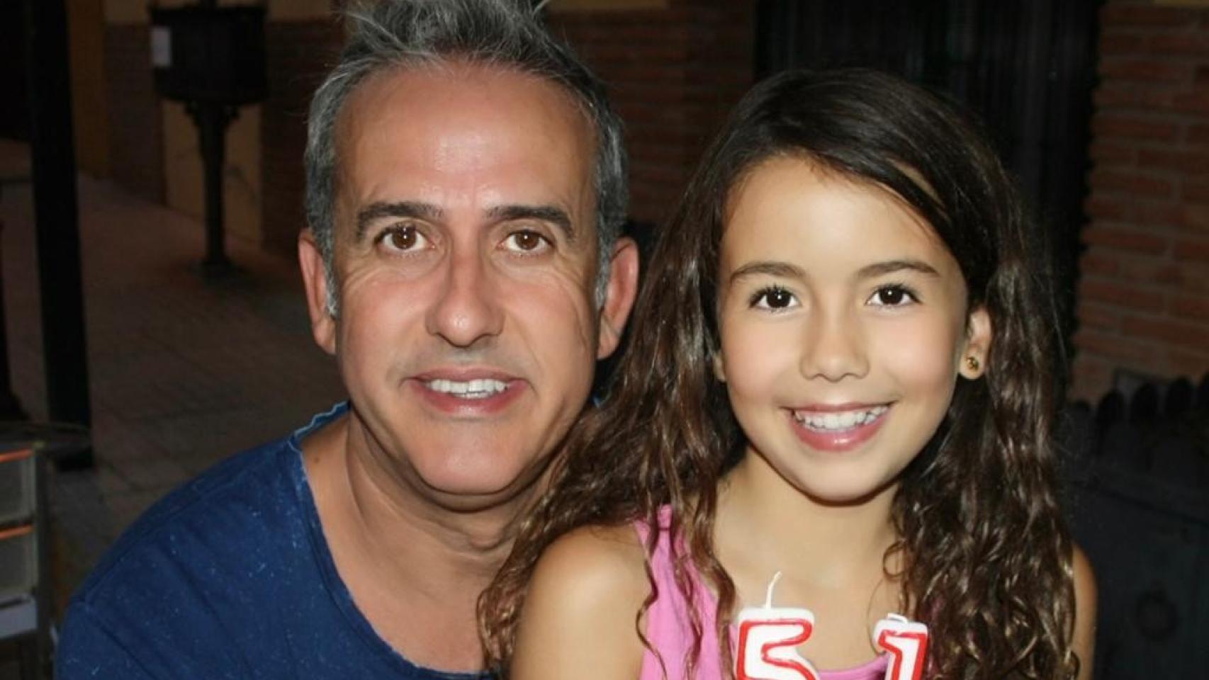 José Manuel López y su hija Kira.