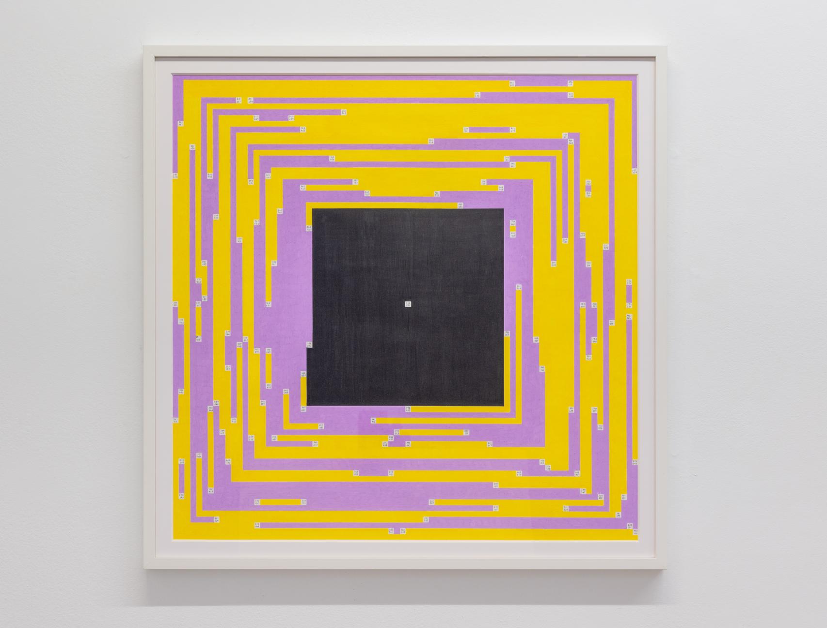 Esther Ferrer, 2021: 'Poema de los números primos lagunas'.