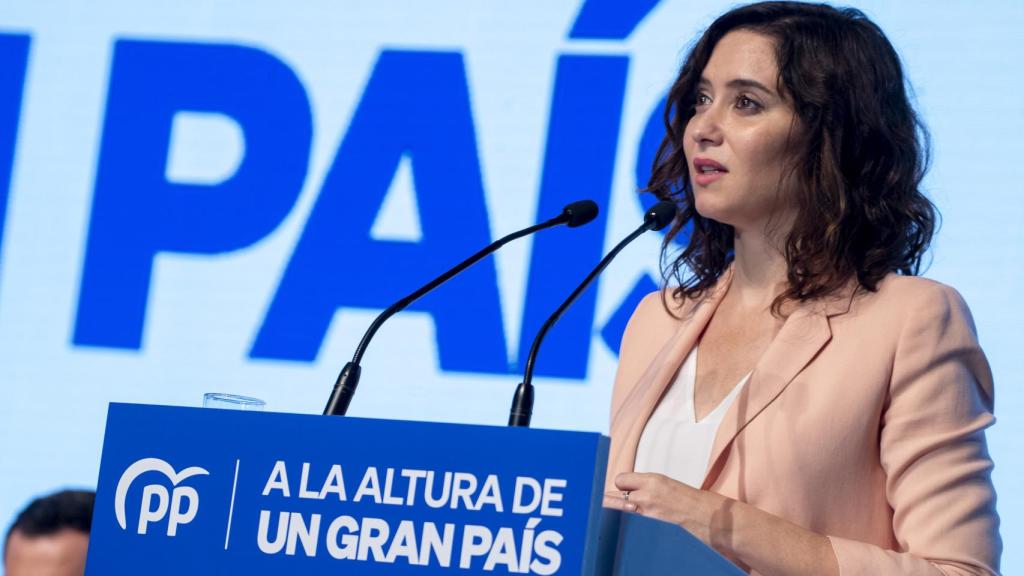 Isabel Díaz Ayuso, en reunión Interparlamentaria del PP.