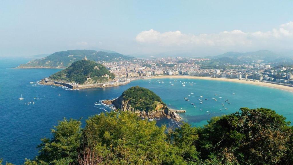 Imagen de la playa de la Concha, en San Sebastián.