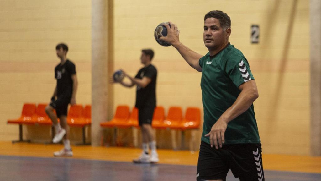 Roland Uríos durante un entrenamiento
