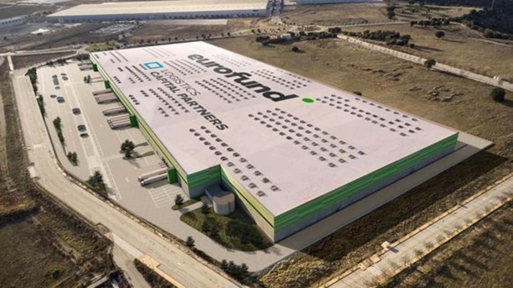 Recreación del futuro centro logístico de Costco en Torija. / Foto: Eurofund.