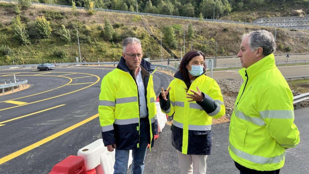 Puesta en funcionamiento del nuevo desvío de la A-6 en Pedrafita do Cebreiro.