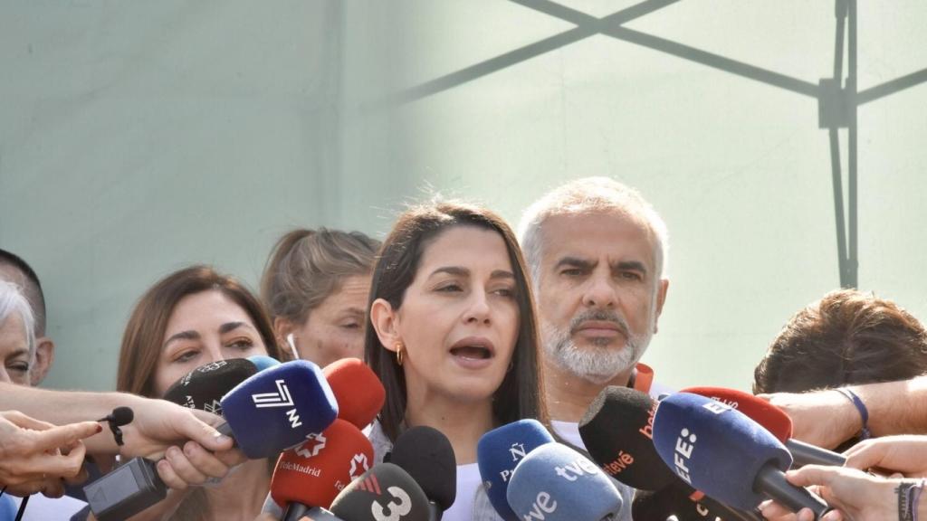 Inés Arrimadas, este domingo en Barcelona.