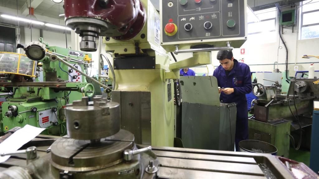 Alumnos del centro integrado de FP Juan de Herrera en Valladolid