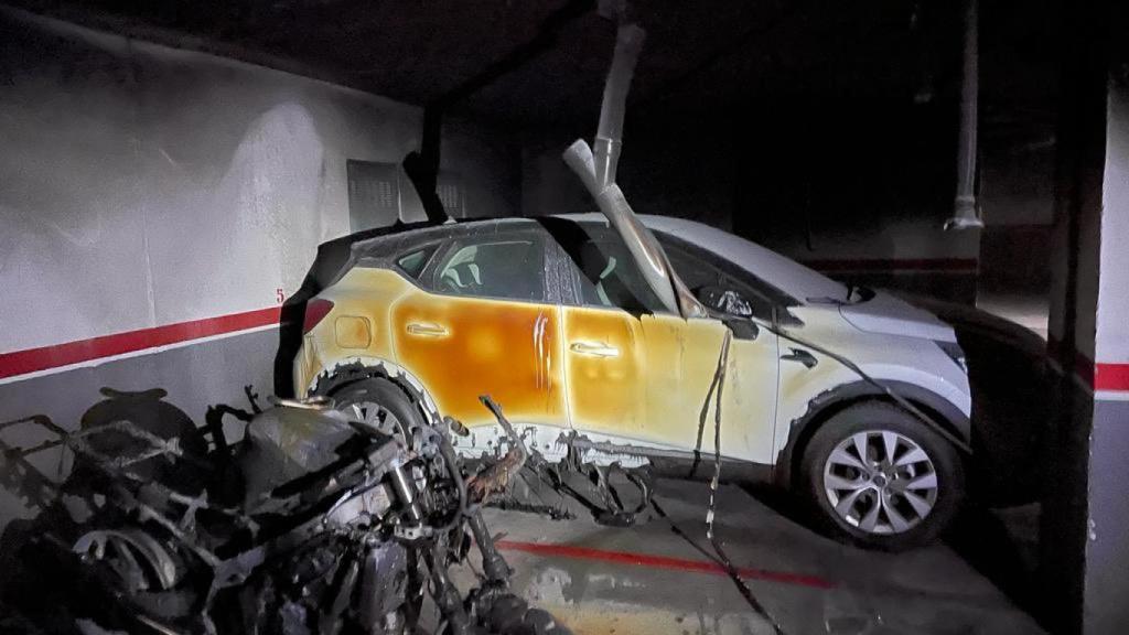 Incendio en garaje de Arroyo