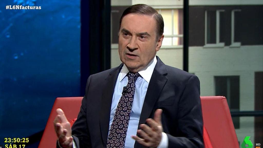 Pedro J. Ramírez, director de EL ESPAÑOL, durante su intervención en 'laSexta Noche'.