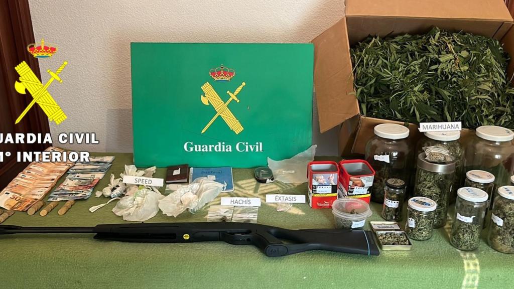 Imagen de la droga incautada