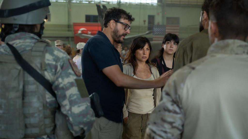 Imagen de la grabación de la tercera temporada de la serie 'La Unidad'