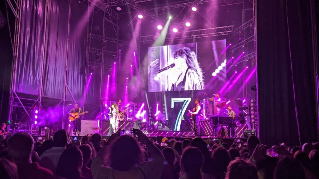 Vanesa Martín este domingo en Bolaños de Calatrava.
