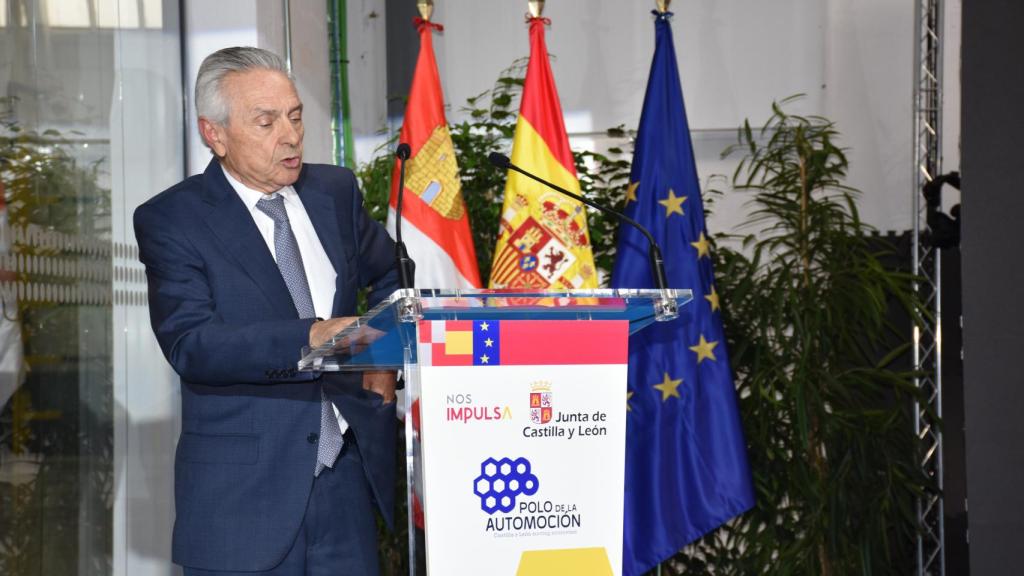Félix Cano, presidente de Facyl, en un momento de la presentación de Polo de la Automoción