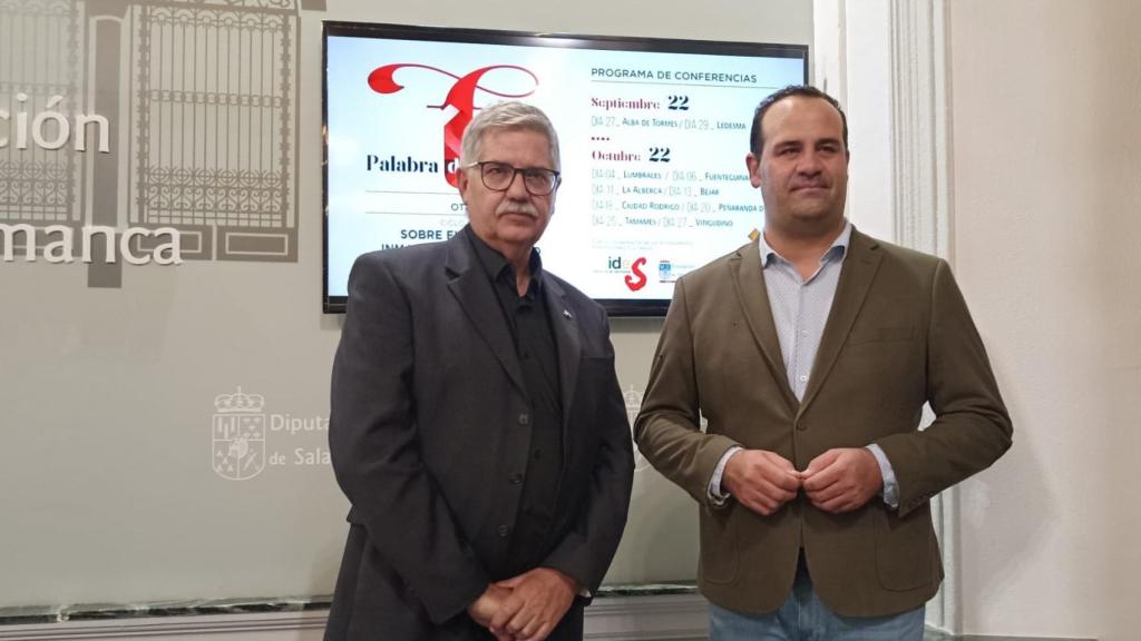 El director del IDES, Paco Blanco, y el diputado de Cultura, David Mingo