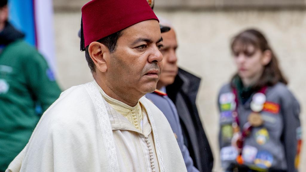 El príncipe Moulay Rachid de Marruecos en el funeral del Gran Duque de Luxemburgo.