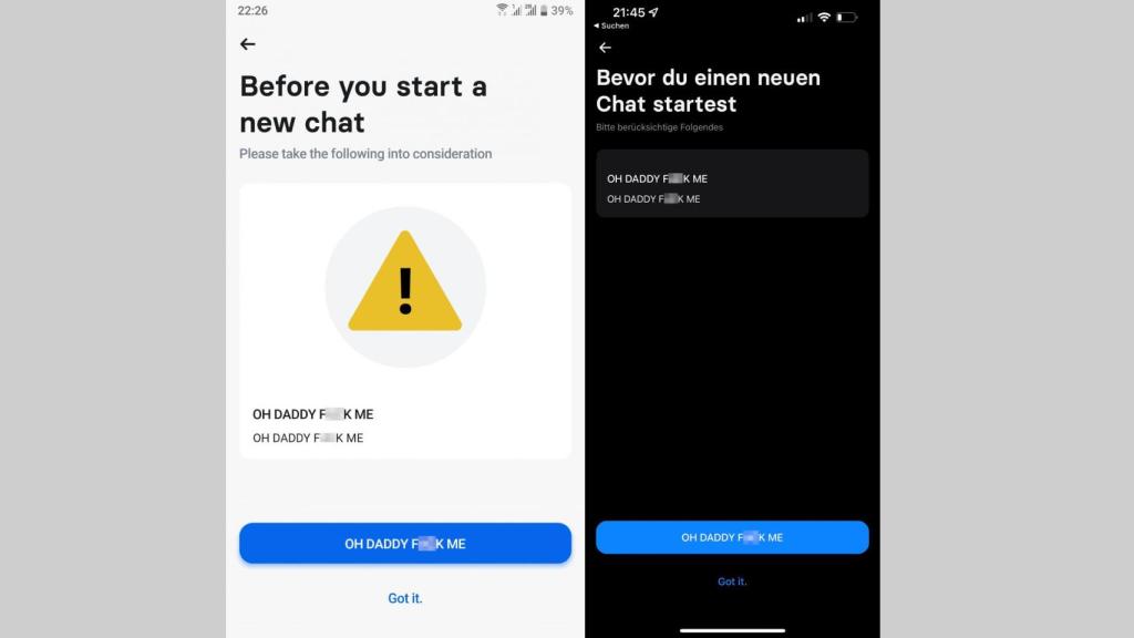 El chat de soporte de Revolut en el momento del hackeo.