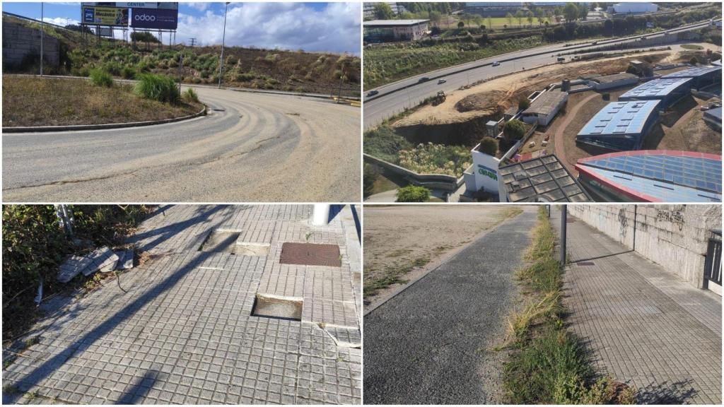 Vecinos de la zona de Espacio Coruña denuncian abandono en sus calles.