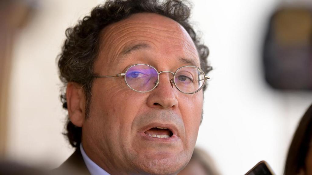 El fiscal general del Estado antes del inicio de la Junta General de la Fiscalía Especial Antidroga