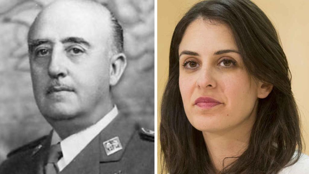 Franco y Rita Maestre en un fotomontaje.