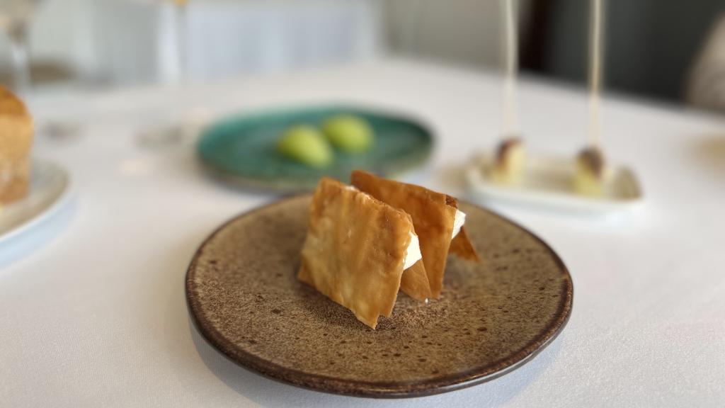 Bocadillo de quesos asturianos en Casa Gerardo