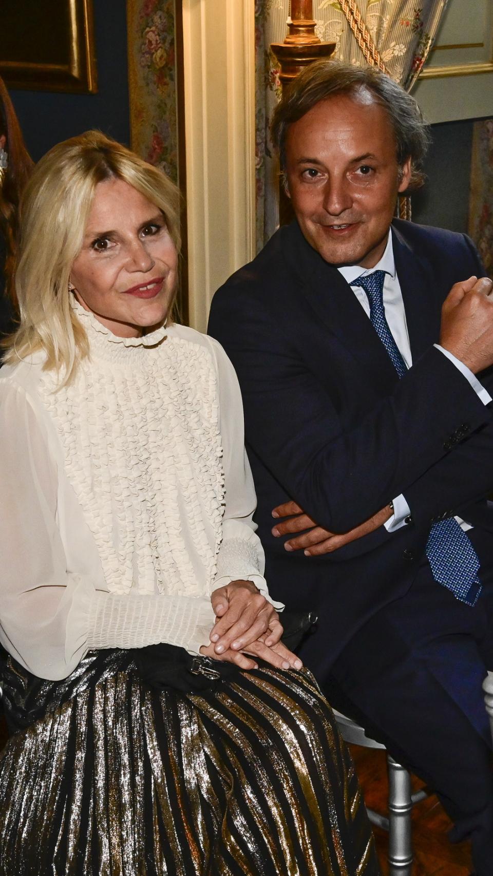 Eugenia Martínez de Irujo, junto a Narcis Rebollo.