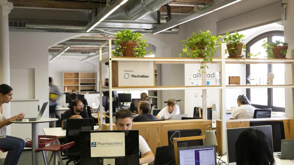 Emprendedores en las instalaciones de The Collider.