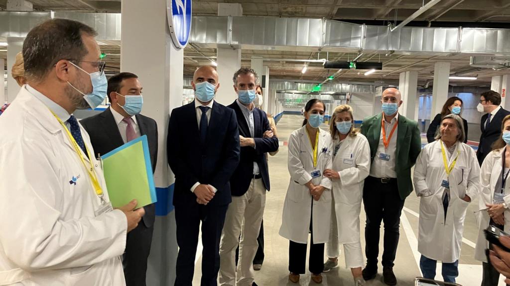 Visita al nuevo parking del Complejo Hospitalario de Salamanca