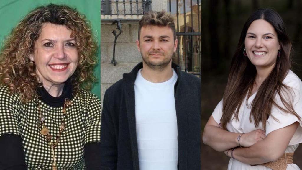 Yolanda Lanza (candidata en Laguna), Luis Manuel Pascual (candidato en Medina) y Alba Acero (candidata en Arroyo)