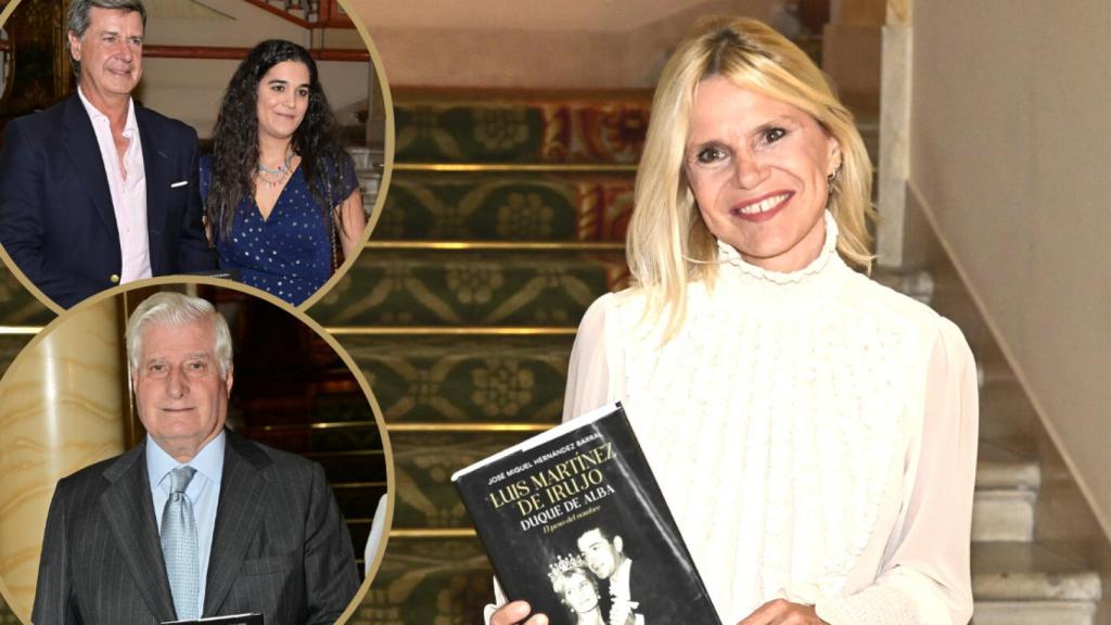 La duquesa de Montoro y sus hermanos, en el Palacio de Liria.