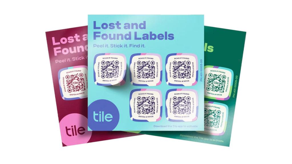 Las nuevas pegatinas de Tile