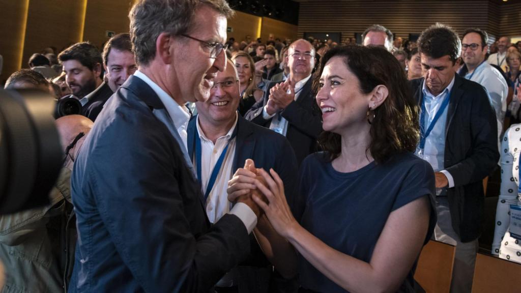 Alberto Núñez Feijóo e Isabel Díaz Ayuso.