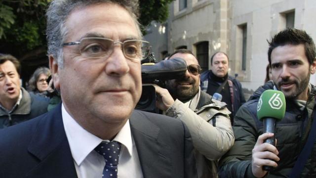 Enrique Ortiz, a su llegada a la Audiencia Provincial de Alicante.