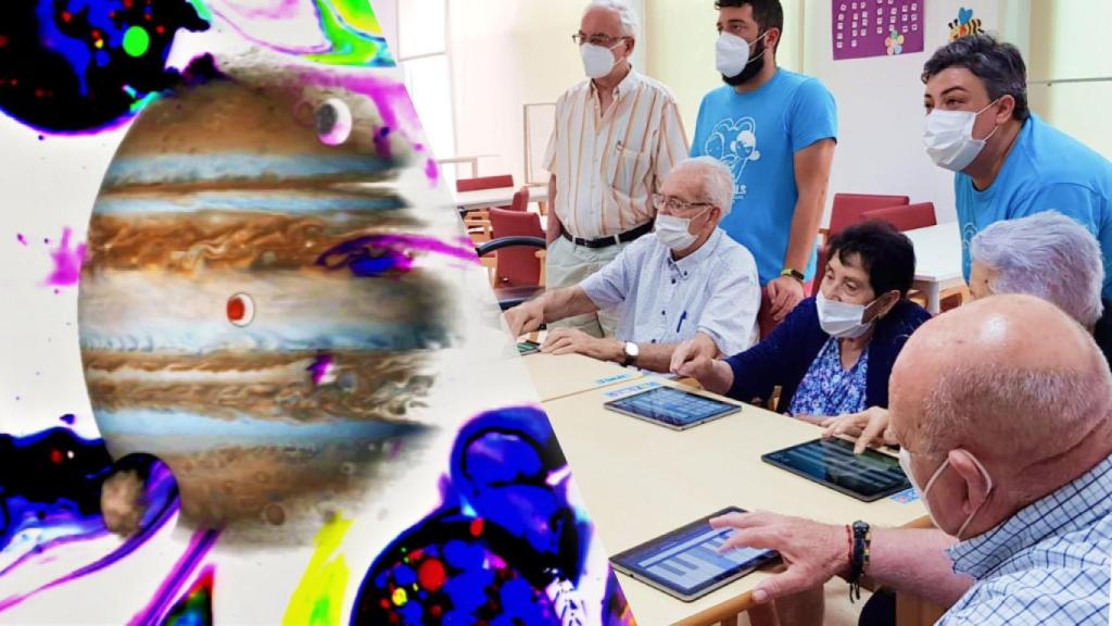 Los usuarios de AFA Canals durante el concierto que ofrecieron este verano.