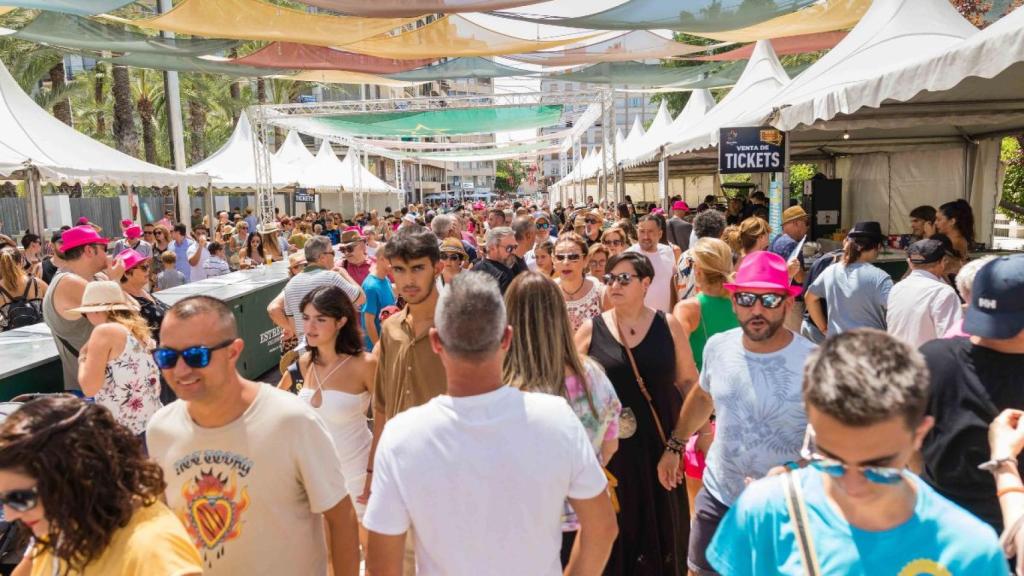 Un instante del racó gastronómic durante las fiestas de Elche, celebradas el pasado mes de agosto.