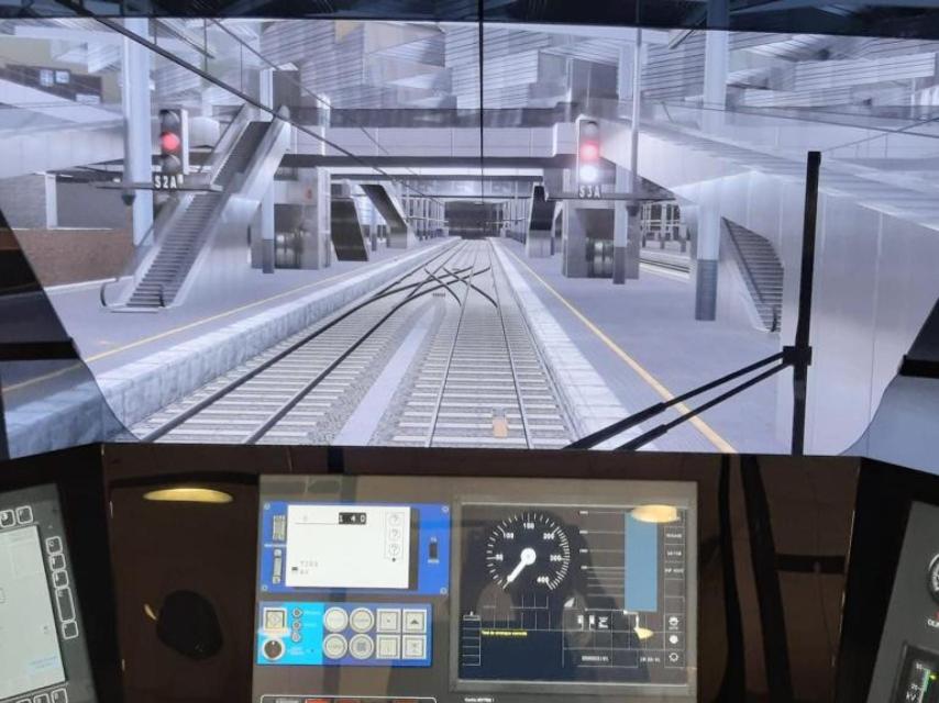 Imagen de una de las pruebas del curso de maquinistas de Renfe.