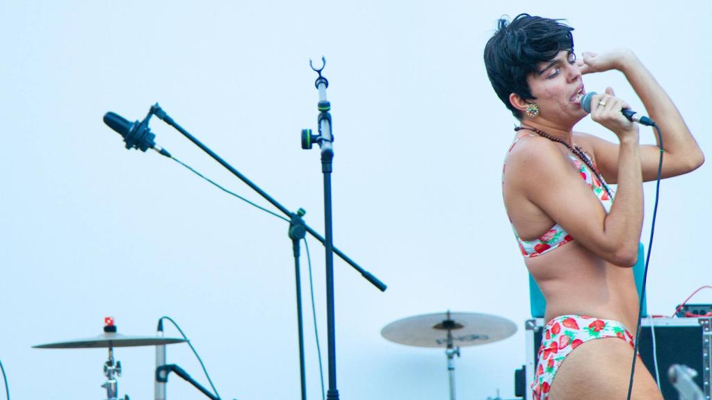 Samantha Hudson durante su actuación en el Transgress Fest