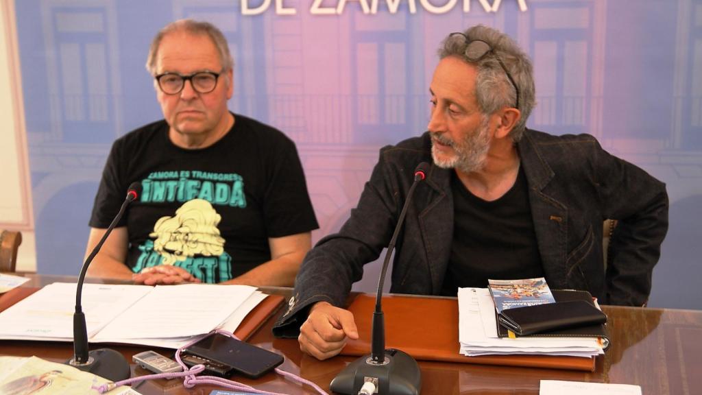 El concejal de Medioambiente y responsable del área de Hábitat Sostenible, Romualdo Fernández, y el concejal de Turismo, Christoph Strieder