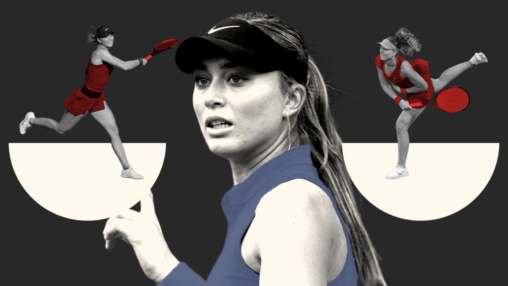 Paula Badosa, en varios momentos durante la temporada 2022