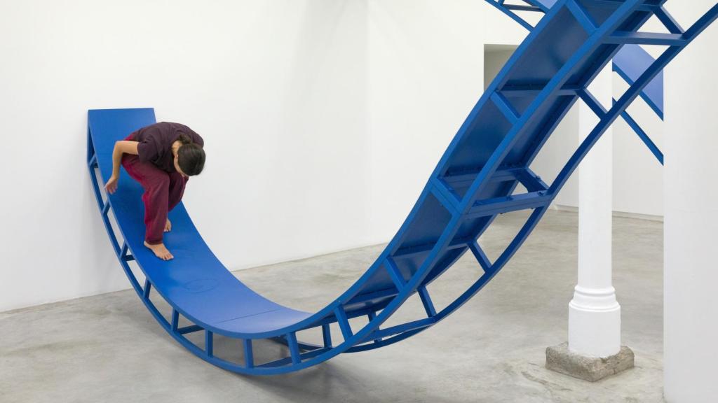 Laia Estruch durante una de las 'performances'