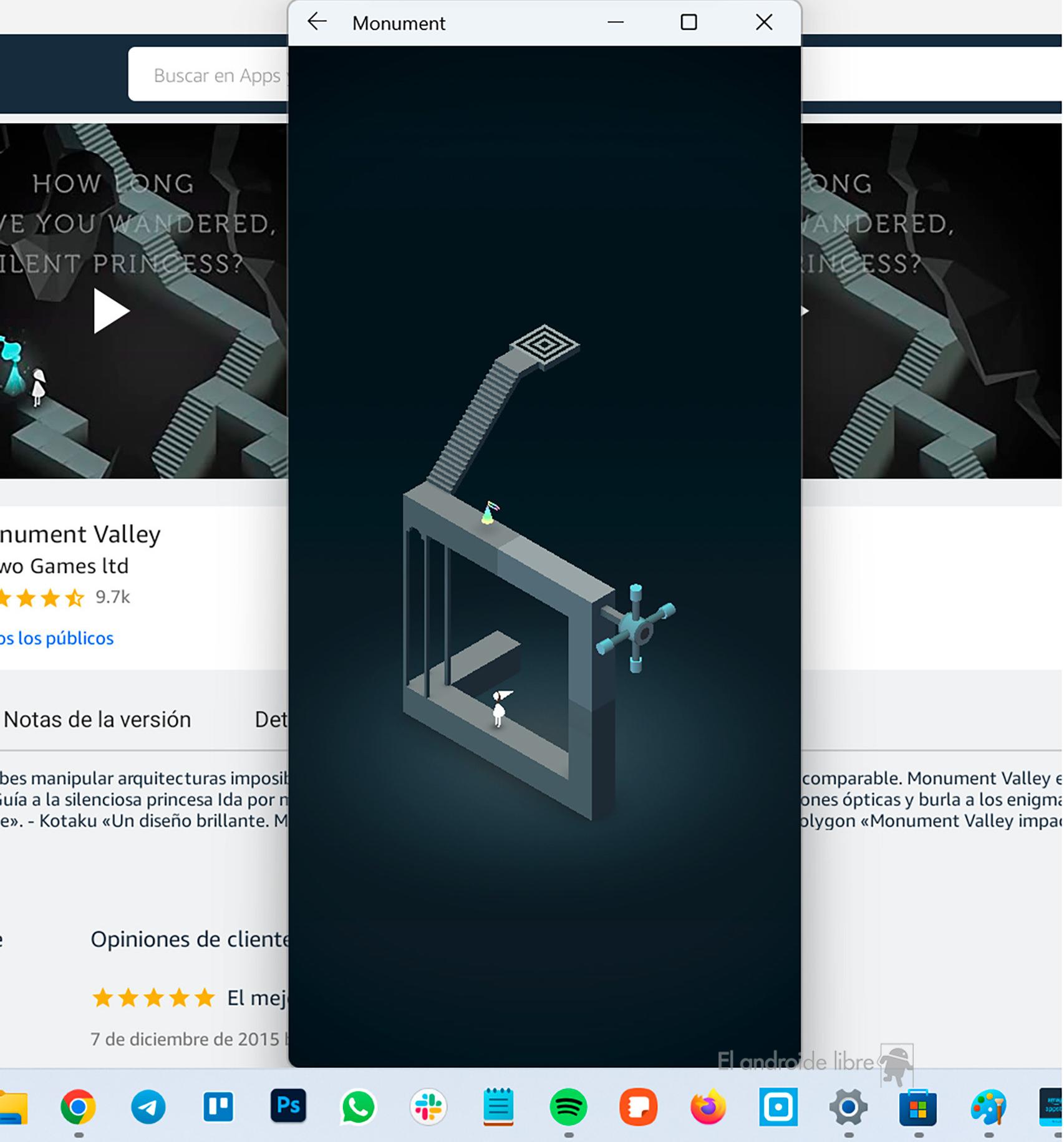 Monument Valley es uno de los mejores juegos para Android disponible en Windows 11