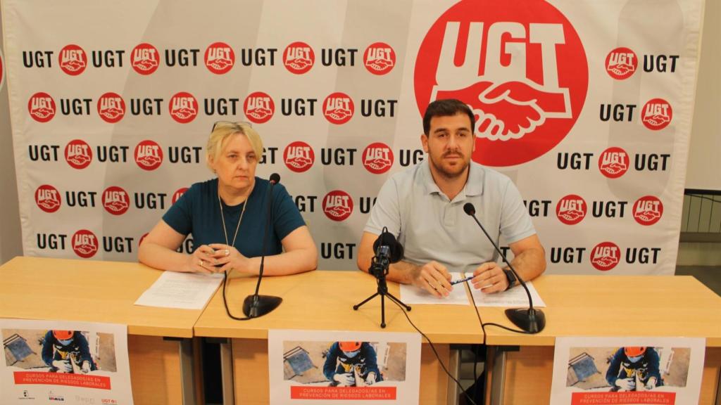 Begoña García y Javier Flores. Foto: UGT CLM.