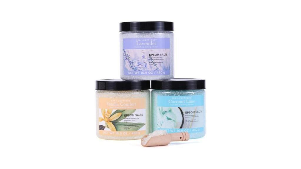 Sales de baño naturales de spa luxetique