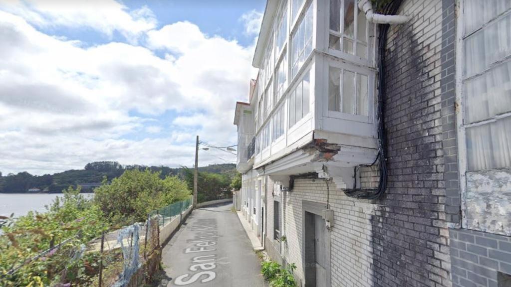 Imagen de la estructura dañada que en la actualidad se encuentra apuntalada