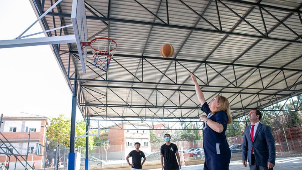 Rosa Ana Rodríguez en el IES El Greco.