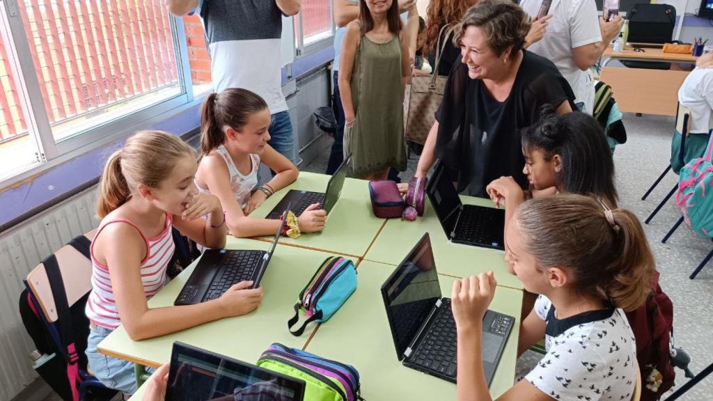 La consellera de Educación, Raquel tamarit, en el inicio de curso escolar.