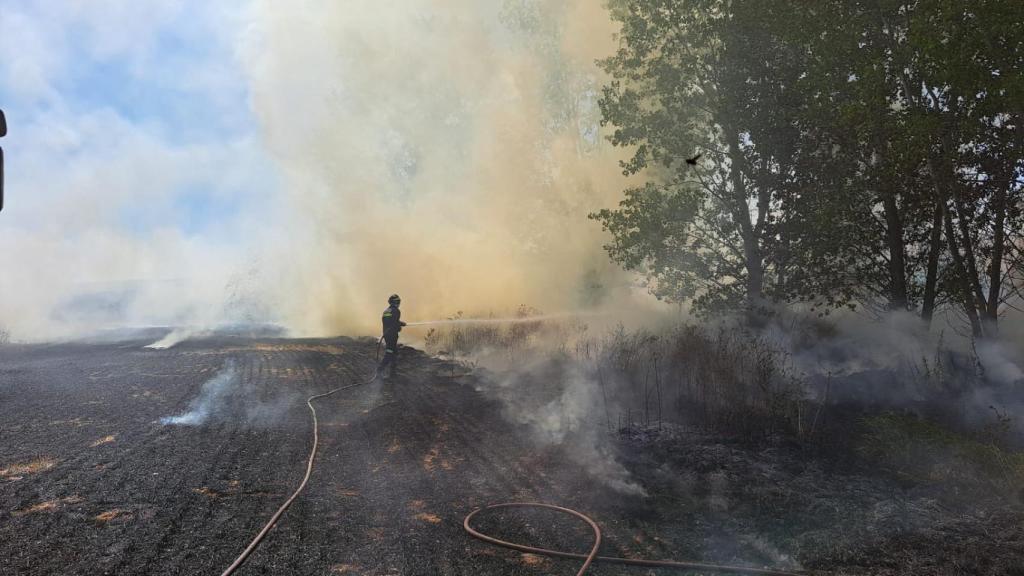 Incendio en Villanubla