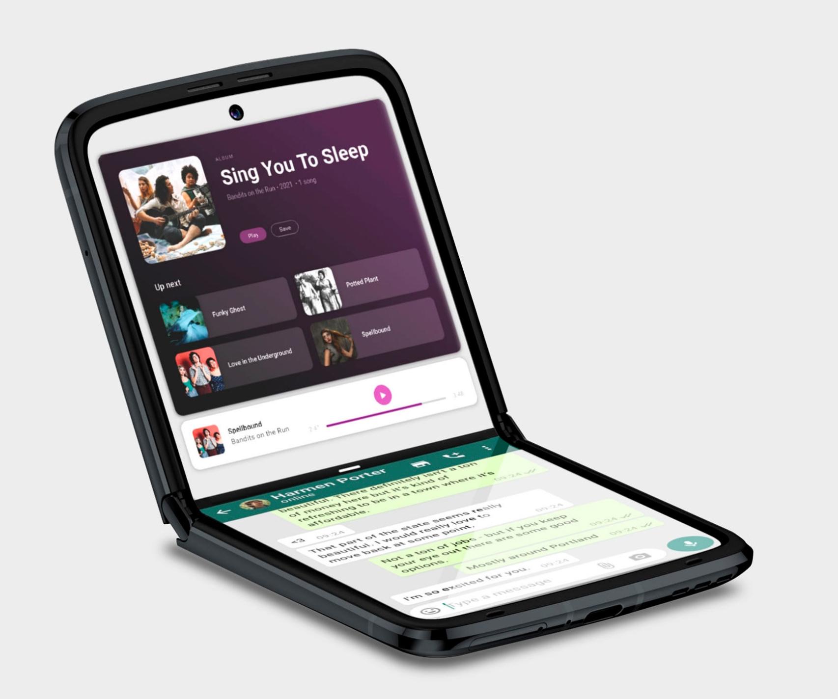 Razr 2022 con WhatsApp