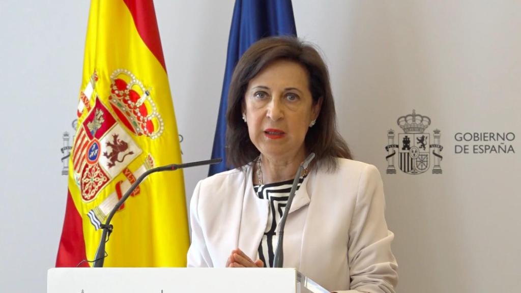 Robles, esta mañana en su comparecencia.