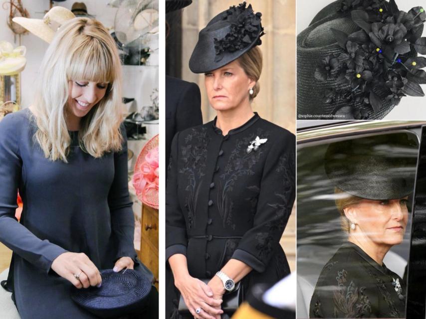 La condesa confió en la diseñadora Jane Taylor para el tocado.