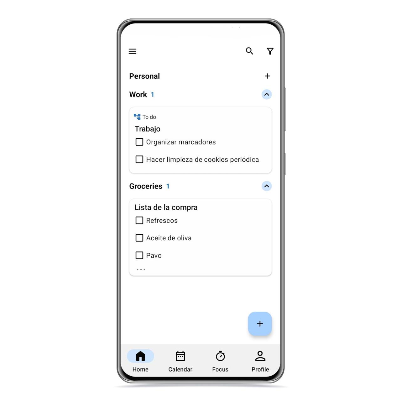 Vista general de notas