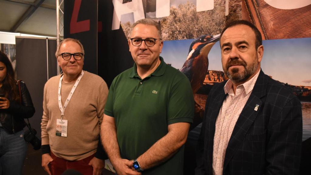 De izquierda a derecha Cristoph Strieder, Jesús María Prada y Lorenzo Jiménez